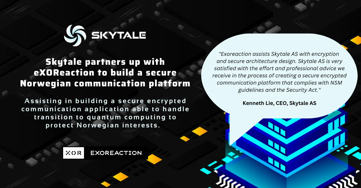 Fra Skytales arkiv: Skytale inngår partnerskap med eXOReaction